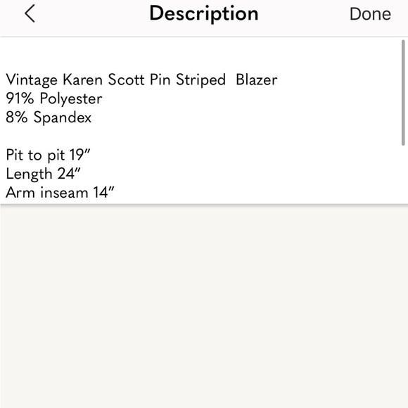 Karen Scott Blazer Navy Pinstriped - Picture 9 of 11